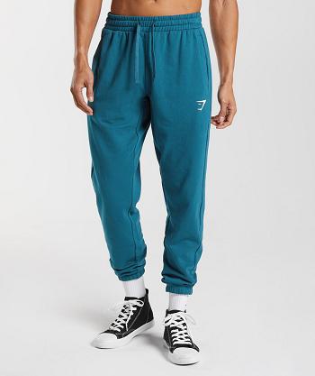 Gymshark Essential Oversized Mjukisbyxor Herr Blå | SE 3323WNB